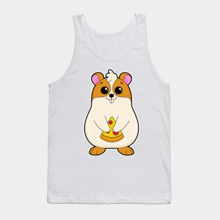 Hamster at Eating of Pizza Tank Top